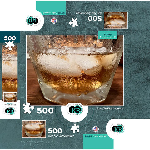 Macro Photography: Condensation, Iced Tea 500 Jigsaw Puzzle box 3D Modell