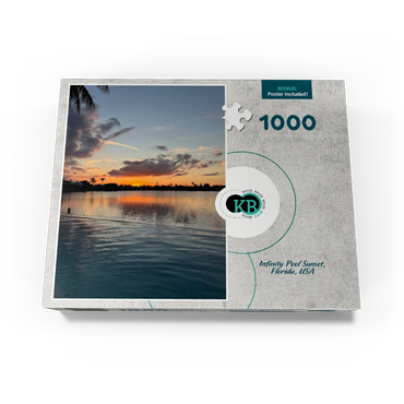 Nature Photography: Infinity Pool Sunset, Florida, USA 1000 Jigsaw Puzzle box view3