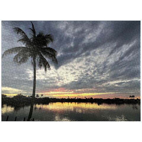 puzzleplate Nature Photography: Sunset, Florida, USA 1000 Jigsaw Puzzle
