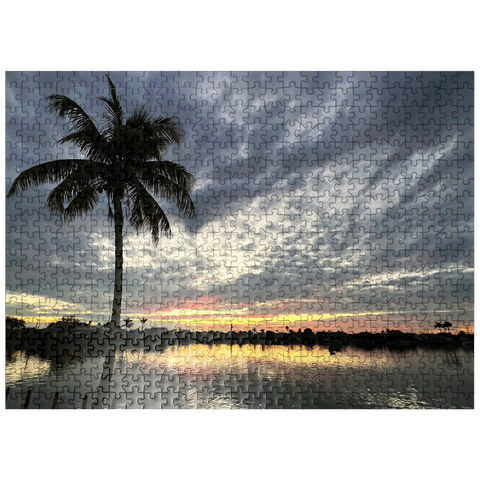 puzzleplate Nature Photography: Sunset, Florida, USA 500 Jigsaw Puzzle