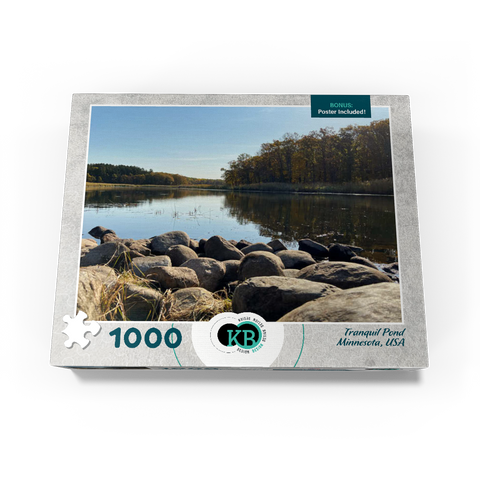 Nature Photography: Tranquil Pond, Minnesota, USA 1000 Jigsaw Puzzle box view3