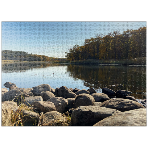 puzzleplate Nature Photography: Tranquil Pond, Minnesota, USA 1000 Jigsaw Puzzle