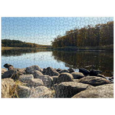 puzzleplate Nature Photography: Tranquil Pond, Minnesota, USA 500 Jigsaw Puzzle