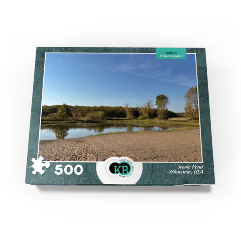 Nature Photography: Scenic Pond, Minnesota, USA 500 Jigsaw Puzzle box view3