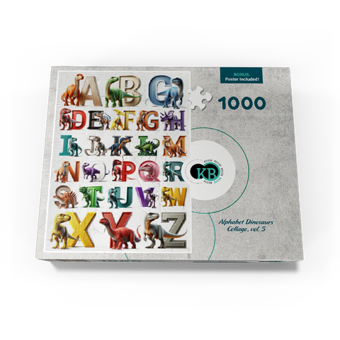 Illustration Collage: Dinosaur Alphabet, vol.5 1000 Jigsaw Puzzle box view3