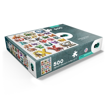 Illustration Collage: Dinosaur Alphabet, vol.5 500 Jigsaw Puzzle box view1