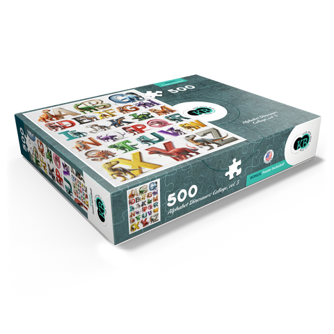 Illustration Collage: Dinosaur Alphabet, vol.5 500 Jigsaw Puzzle box view1