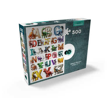 Illustration Collage: Dinosaur Alphabet, vol.5 500 Jigsaw Puzzle box view2