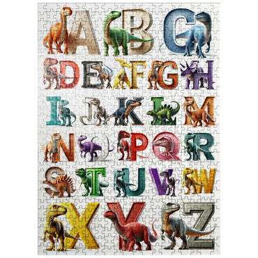 puzzleplate Illustration Collage: Dinosaur Alphabet, vol.5 500 Jigsaw Puzzle