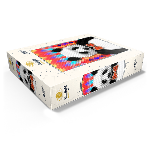 Colorful Geometric Panda with Vibrant Pattern 1000 Jigsaw Puzzle box view1