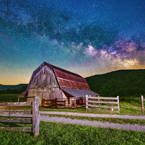 Rustic Barn Under the Milky Way 1000 Jigsaw Puzzle 3D Modell