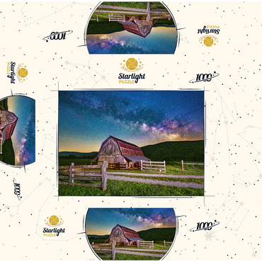 Rustic Barn Under the Milky Way 1000 Jigsaw Puzzle box 3D Modell