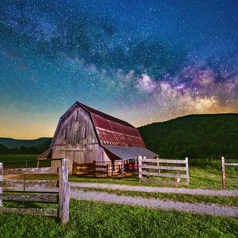 Rustic Barn Under the Milky Way 100 Jigsaw Puzzle 3D Modell