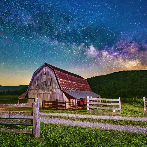 Rustic Barn Under the Milky Way 500 Jigsaw Puzzle 3D Modell