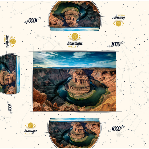 Horseshoe Bend, Arizona 1000 Jigsaw Puzzle box 3D Modell
