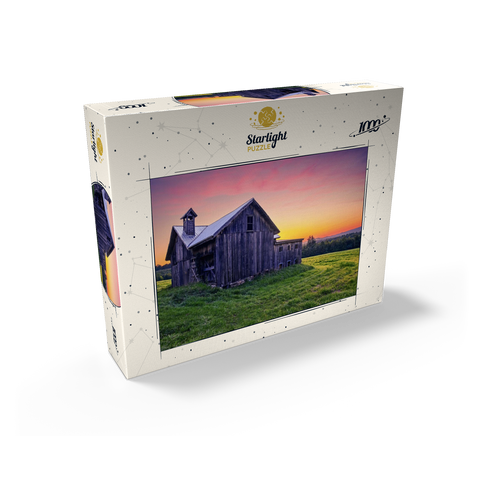 Rustic Barn at Sunset - Tranquil Countryside Scene 1000 Jigsaw Puzzle box view2