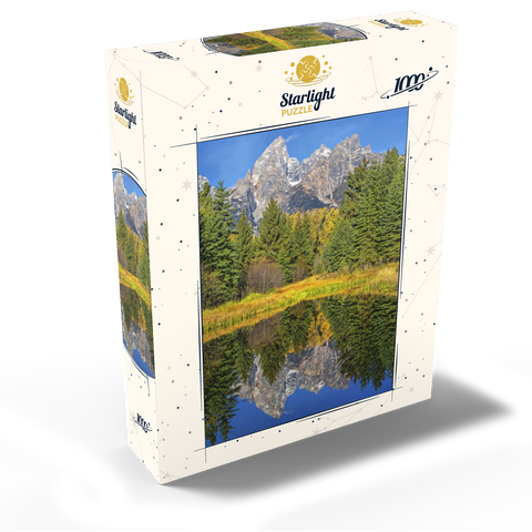Grand Teton National Park - Mountain Reflection in Autumn 1000 Jigsaw Puzzle box view2