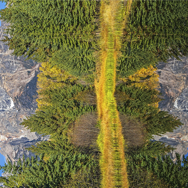 Grand Teton National Park - Mountain Reflection in Autumn 1000 Jigsaw Puzzle 3D Modell