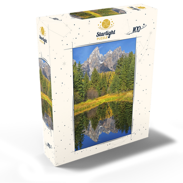 Grand Teton National Park - Mountain Reflection in Autumn 100 Jigsaw Puzzle box view2