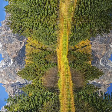 Grand Teton National Park - Mountain Reflection in Autumn 100 Jigsaw Puzzle 3D Modell