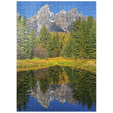 puzzleplate Grand Teton National Park - Mountain Reflection in Autumn 500 Jigsaw Puzzle