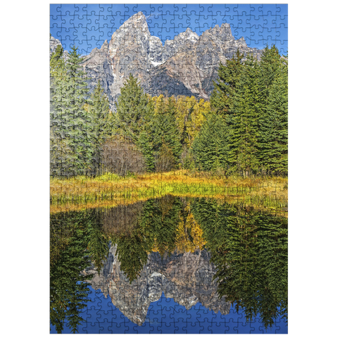 puzzleplate Grand Teton National Park - Mountain Reflection in Autumn 500 Jigsaw Puzzle