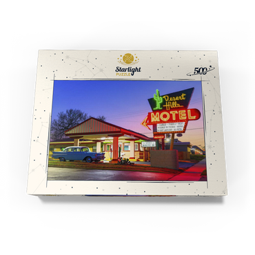 Desert Hills Motel - Classic Route 66 Neon Nostalgia 500 Jigsaw Puzzle box view3