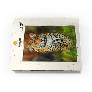Leopard Stepping Through Lush Grass 1000 Jigsaw Puzzle box view3