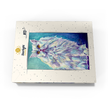 Colorful Persian Cat with Golden Eyes 100 Jigsaw Puzzle box view3