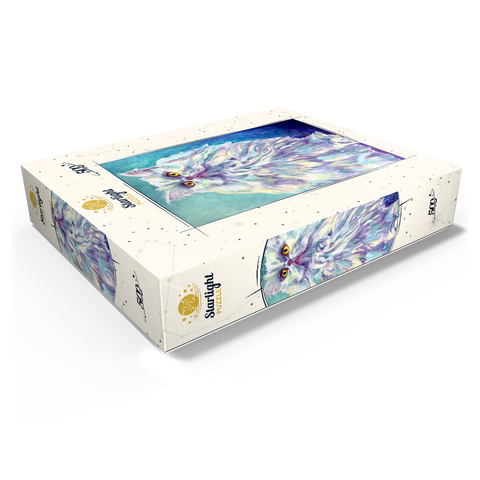 Colorful Persian Cat with Golden Eyes 500 Jigsaw Puzzle box view1