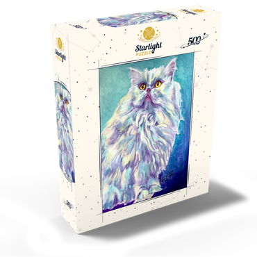 Colorful Persian Cat with Golden Eyes 500 Jigsaw Puzzle box view2