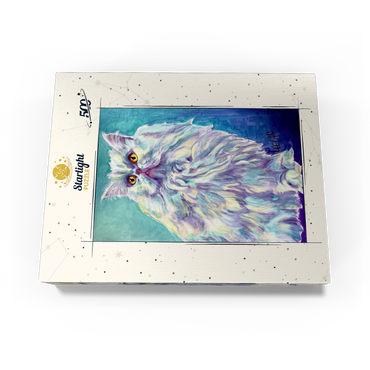 Colorful Persian Cat with Golden Eyes 500 Jigsaw Puzzle box view3