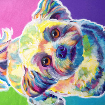 Colorful Shih Tzu with Playful Expression 100 Jigsaw Puzzle 3D Modell