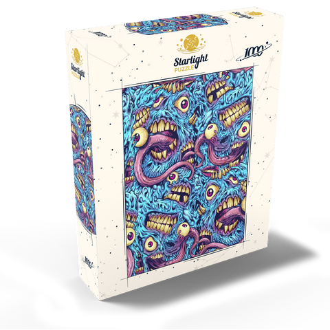 Surreal Monster Faces with Tentacles 1000 Jigsaw Puzzle box view2