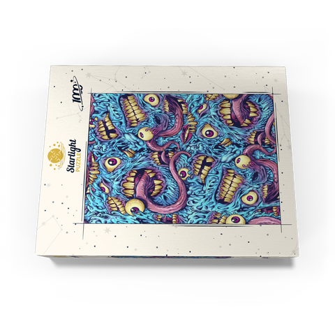 Surreal Monster Faces with Tentacles 1000 Jigsaw Puzzle box view3