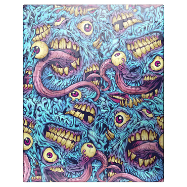 puzzleplate Surreal Monster Faces with Tentacles 100 Jigsaw Puzzle