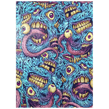 puzzleplate Surreal Monster Faces with Tentacles 500 Jigsaw Puzzle