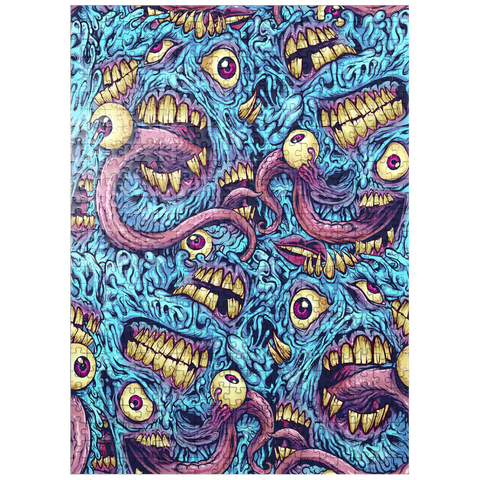 puzzleplate Surreal Monster Faces with Tentacles 500 Jigsaw Puzzle