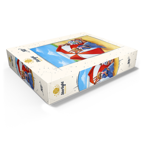 Beach Bunnies - Vintage-Inspired Animal Illustration 500 Jigsaw Puzzle box view1