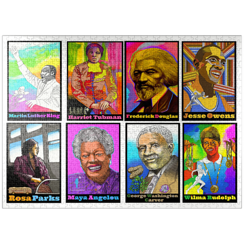 puzzleplate Colorful Portraits of Influential Black Leaders 1000 Jigsaw Puzzle