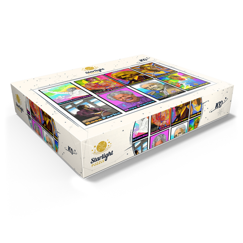 Colorful Portraits of Influential Black Leaders 100 Jigsaw Puzzle box view1