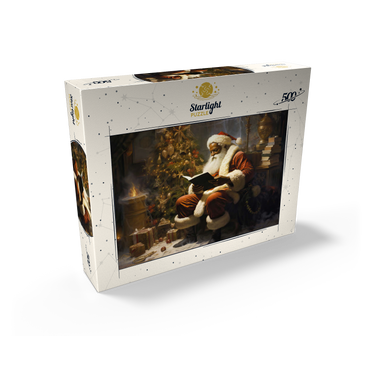 Santa Reading by Christmas Tree 500 Jigsaw Puzzle box view2