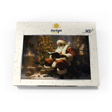 Santa Reading by Christmas Tree 500 Jigsaw Puzzle box view3