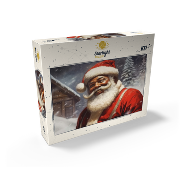 Jolly Santa Claus in Winter Wonderland 100 Jigsaw Puzzle box view2