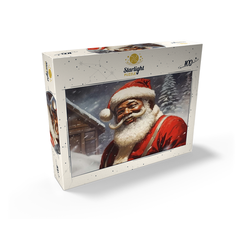 Jolly Santa Claus in Winter Wonderland 100 Jigsaw Puzzle box view2