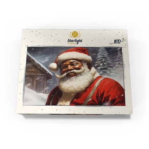 Jolly Santa Claus in Winter Wonderland 100 Jigsaw Puzzle box view3