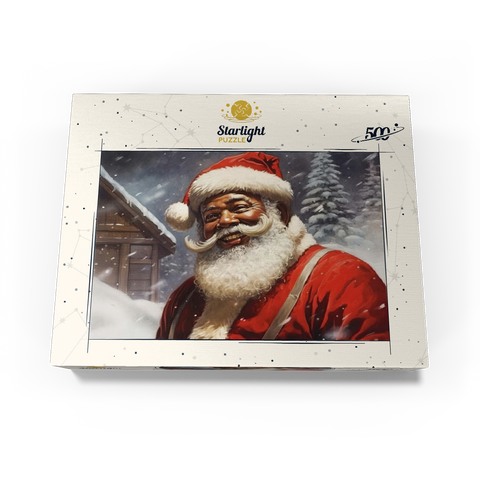 Jolly Santa Claus in Winter Wonderland 500 Jigsaw Puzzle box view3