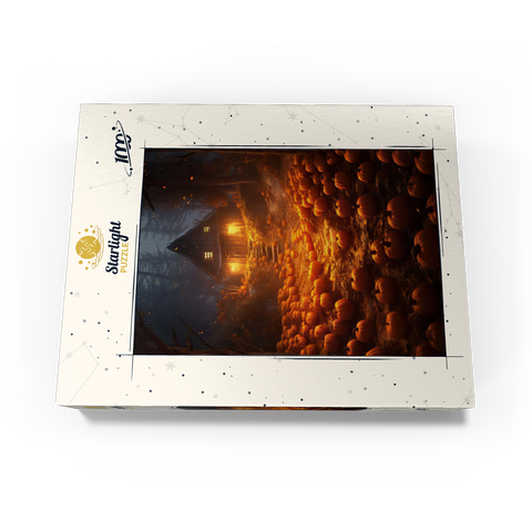 Pumpkin-Lit Path to Haunted Cabin 1000 Jigsaw Puzzle box view3