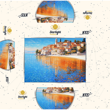 Mediterranean Village by Crystal-Clear Coast 1000 Jigsaw Puzzle box 3D Modell
