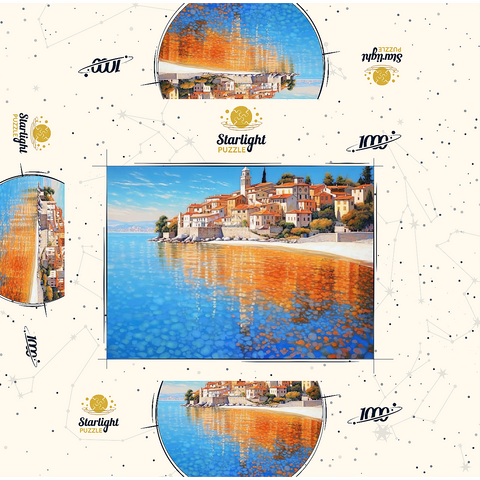 Mediterranean Village by Crystal-Clear Coast 1000 Jigsaw Puzzle box 3D Modell